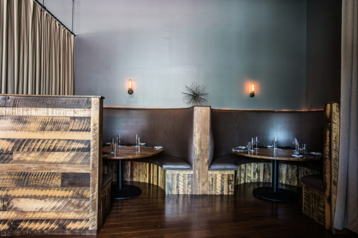 Seating at The Oak Table in Columbia, SC.