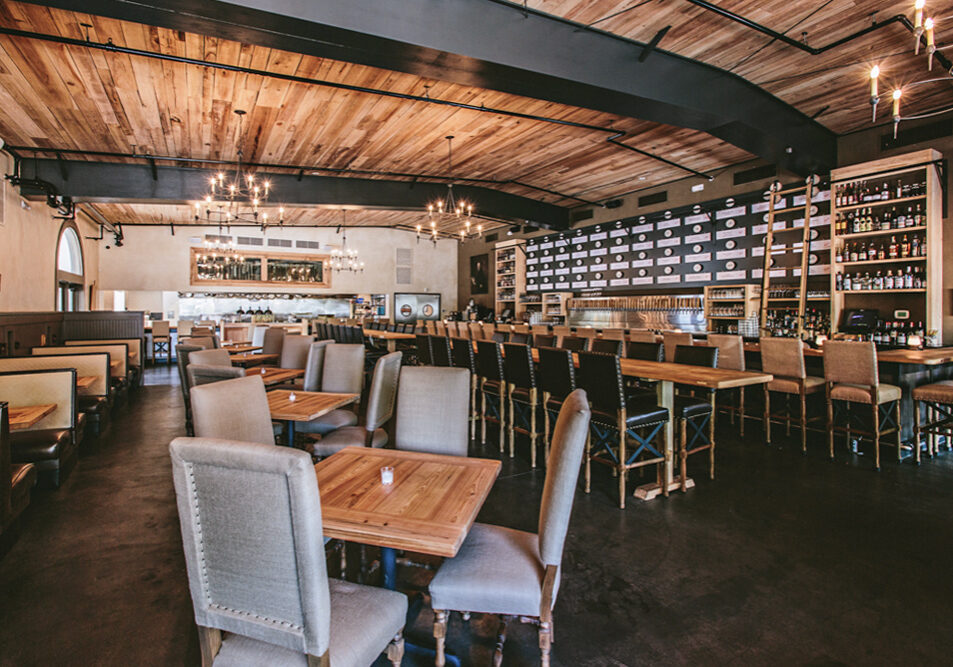 Edmund's Oast dining room in Charleston, SC by Lennon Construction Company.